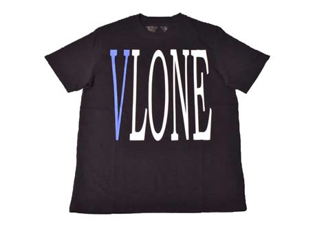 Buy Vlone Og Logo Blue V Tee Black Online In Australia Kickstw