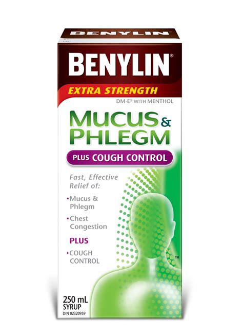 Benylin Extra Strength Mucus And Phlegm Plus Cough Control Relief 2 X