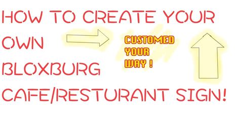 Menu Sign Cafe Bloxburg Id Codes