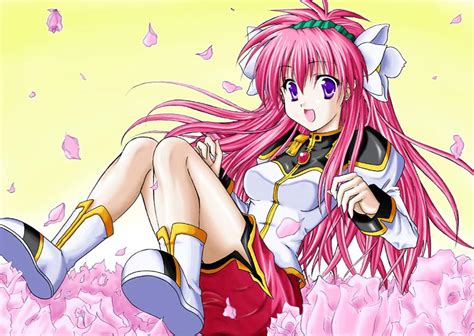 Sankaku Umako Milfeulle Sakuraba Galaxy Angel 00s 1girl Breasts Cherry Blossoms Female