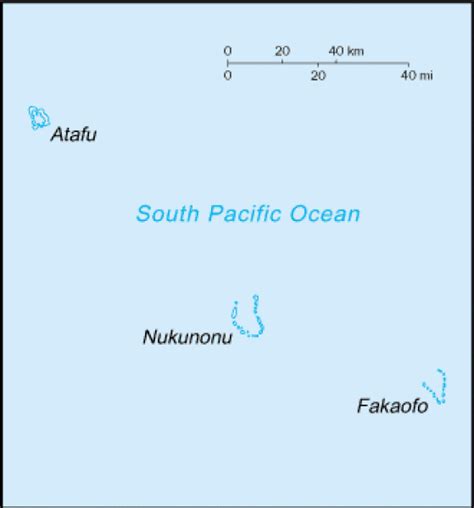 Tokelau Map Terrain Area And Outline Maps Of Tokelau