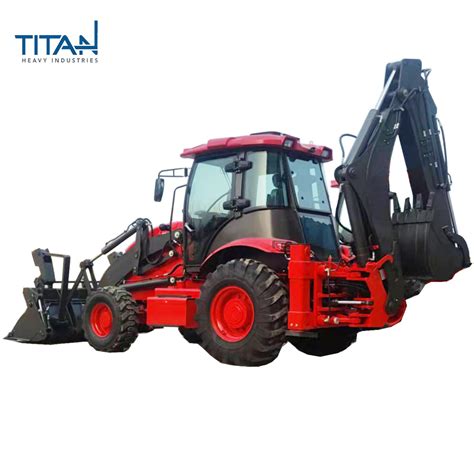 Front Discharge Titan Nude In Container Farm Tractor Compact Backhoe