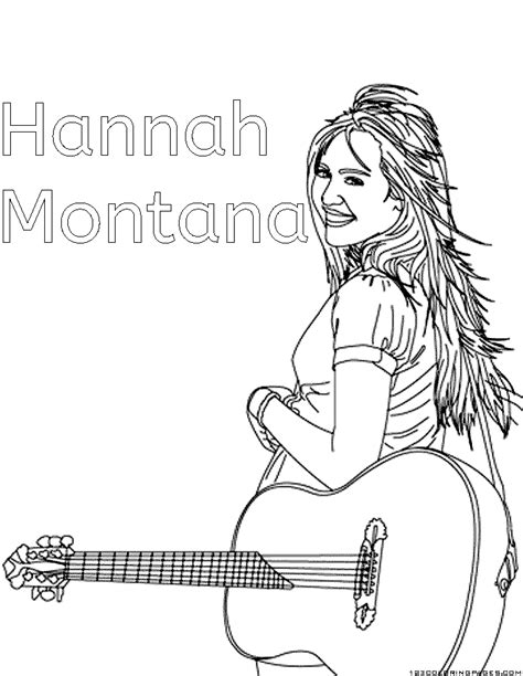 Printable lightning mcqueen colouring pages. Hannah montana Coloring Pages