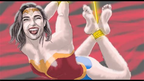 Drawing Wonder Woman Barefeet Tied Tickled Hogtied Youtube