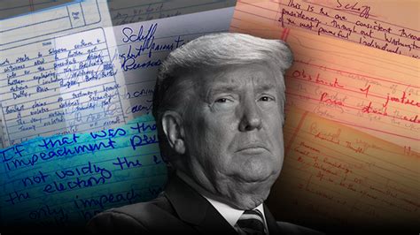 President Trump Impeachment Trial Read Senators Handwritten Notes