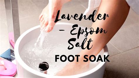 Lavender Epsom Salt Foot Soak Recipe Youtube