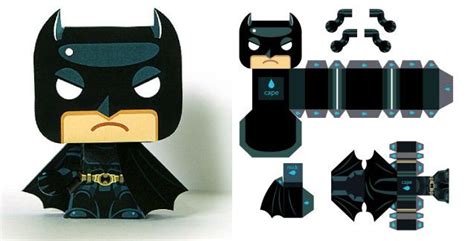 Batman Mini Papertoy De Gus Santome Paper Toyfr Paper Toy