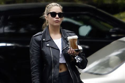 Ashley Benson Gives Her Adidas Sandals And Sweats An Update With This Edgy Detail