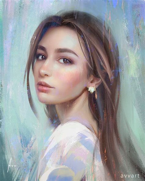 ArtStation Marya Aleksei Vinogradov Digital Painting Portrait