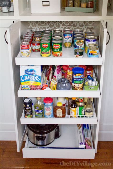 Open shelving not only looks great but is functional in multiple ways. Slide Out Kitchen Pantry Drawers: Inspiration - The ...