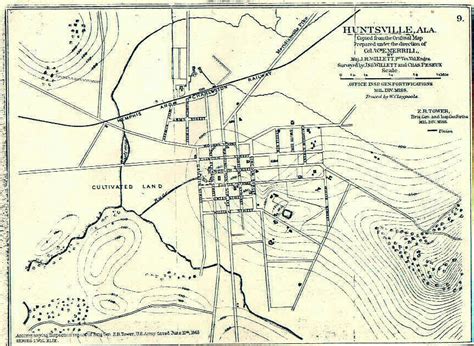 1865 Map Of Huntsville My Algenweb Sites