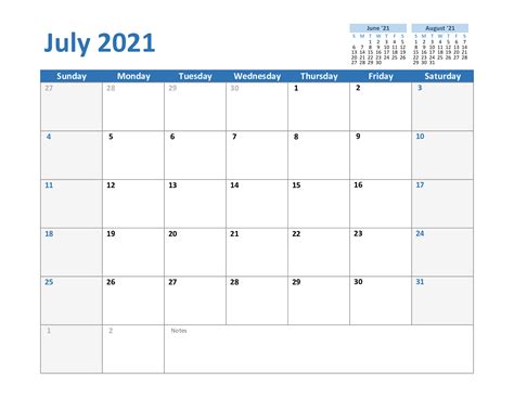 Free July 2021 Calendar Printable Printable Word Searches