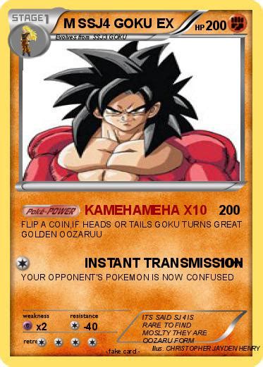 Pokémon M Ssj4 Goku Ex Kamehameha X10 My Pokemon Card