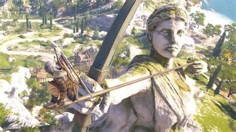 Climbing The Statue Of Artemis Agrotera Leap Of Faith Assasin S Creed