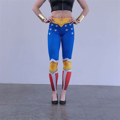 Wonder Woman Leggings Positive Pants Boutique