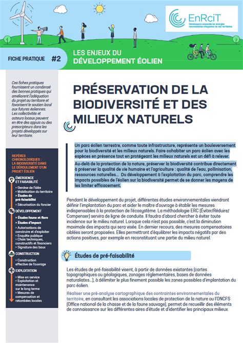 Fiche Pratique 2 Préservation De La Biodiversité Et Des Milieux