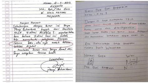 Berisi informasi sekilas, minimal nama pembuat surat tersebut, misalkan saat hari sekolah kamu ingin izin pergi ke luar kota dengan keluarga kamu karena suatu urusan, maka bisa saja yang membuat surat izin tersebut. Acara Keluarga Cara Membuat Surat Izin Sekolah Sd - Bagi Contoh Surat