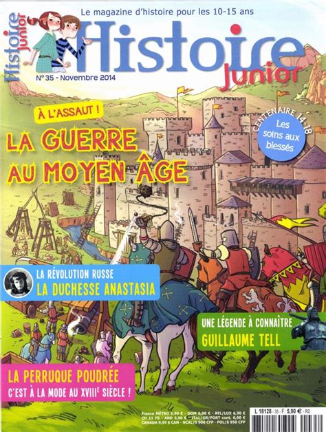 Histoire Junior N° 35 Abonnement Histoire Junior Abonnement