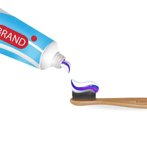 premium vector tube of toothpaste and toothbrush vector illustration of realistic tube brush