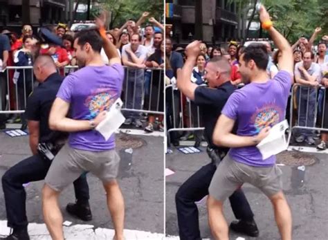 Nypd Clears Officer Caught On Video Twerking In Street With Homosexual Man At Gay Pride