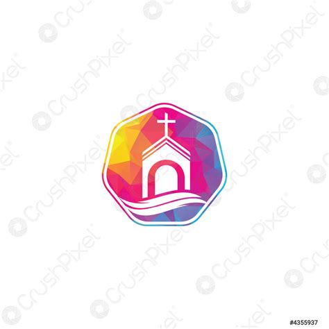 Church Building Logo Design Stock Vector 4355937 Crushpixel