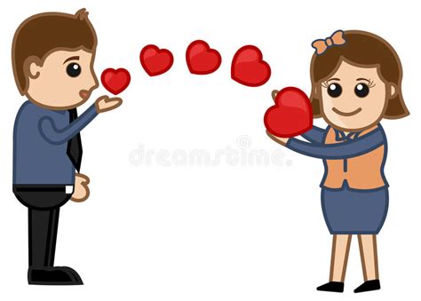 Flying Kiss And Hearts Vector Stock Vector Illustration Of Clip Girl