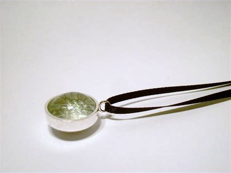 Silver And Glass Domed Pendant By Kate Holdsworth Designs