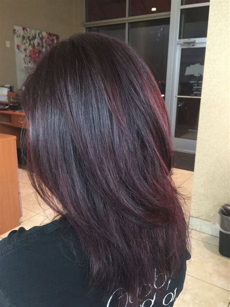 Dark brown hair with cinnamon highlights. Pin on hair