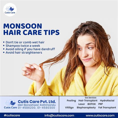 Cutis Care Follow These Hair Care Tips For Monsoons To
