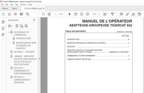 TIGERCAT 822 ABATTEUSE GROUPEUSE MANUEL DE LOPÉRATEUR PDF DOWNLOAD