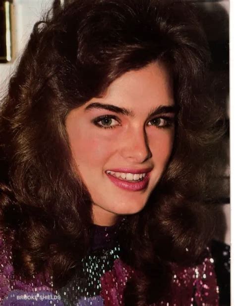 Brooke Shields Glamorous Portrait Pinup Picture Photo Clipping Cutting