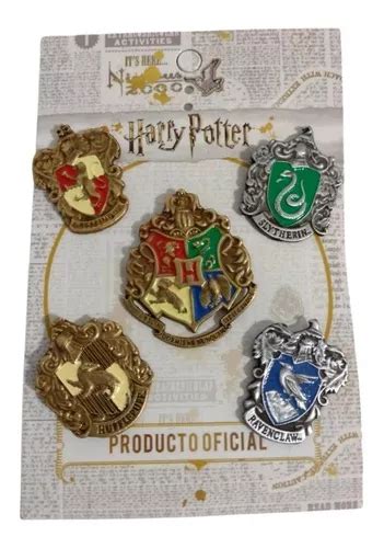Pack 5 Pins Casas Hogwarts Harry Potter