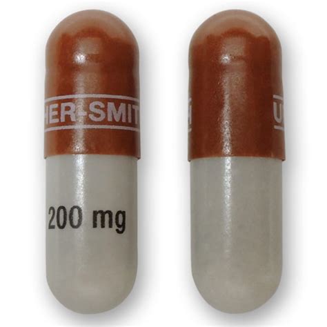 Pill Finder Upsher Smith 200 Mg Brown Capsule Shape
