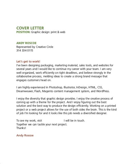 Free 7 Sample Graphic Design Cover Letter Templates In Ms