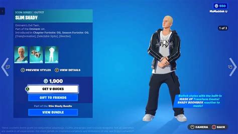 Fortnite So Erhalten Sie Die Eminem Skins Kosmetika Und Emotes Amk