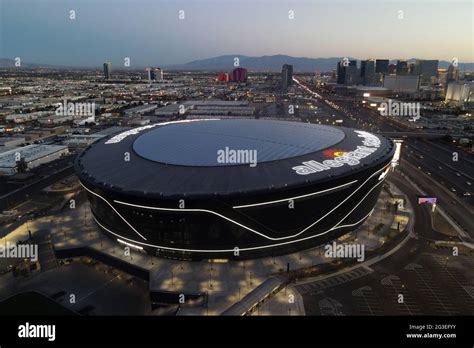 An Aerial View Of Allegiant Stadium Monday March 8 2021 In Las