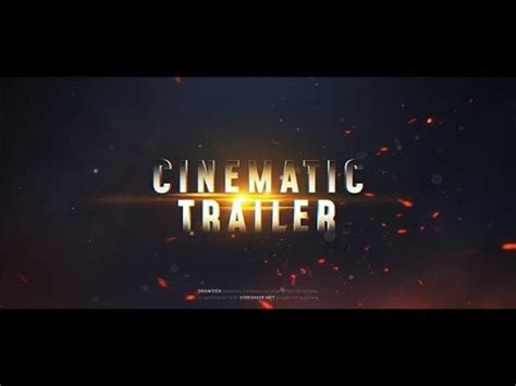 Cinematic Trailer (After Effects template) - YouTube