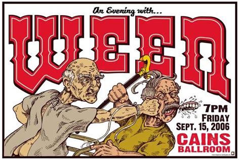 Ween 2006 Ok Gig Posters Music Poster Poster