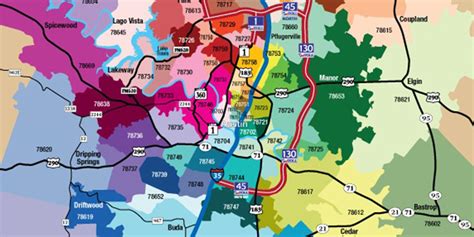 City Of Austin Zip Code Map
