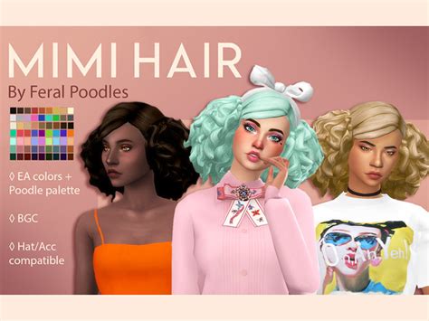 Feralpoodles Mimi Hair Sims 4 Updates ♦ Sims 4 Finds And Sims 4 Must