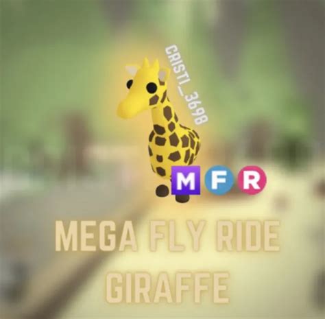 Roblox Adopt Me Mega Neon Mfr Giraffe Flyride Read Description 220