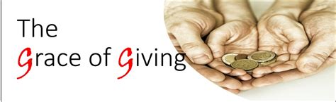 The Grace Of Giving