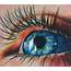 Colored Pencils Realistic Eye Drawing Blue Photorealism  Etsy