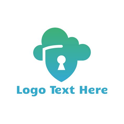 Cloud Shield Lock Logo Brandcrowd Logo Maker Brandcrowd