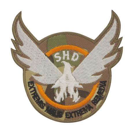 The Division Shd Extremis Malis Extrema Remedia Camo Embroidered Patch