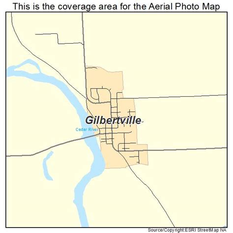 Aerial Photography Map Of Gilbertville Ia Iowa