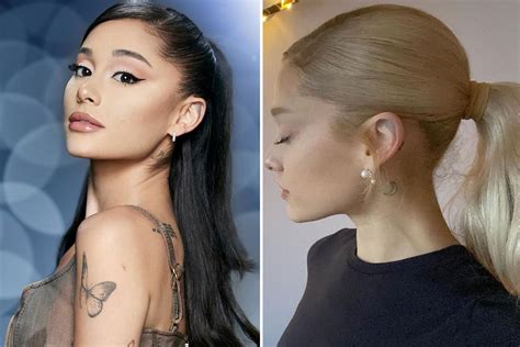 Ariana Grande Debuts Blonde Hair And Eyebrows As Part Of Her Glinda