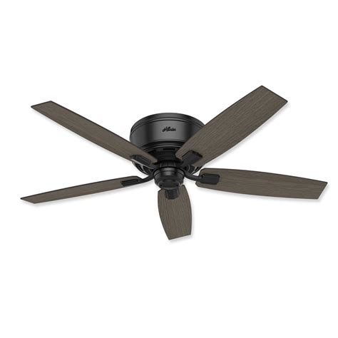 Hunter fan company 59248 dempsey indoor low profile ceiling fan with remote control, 52, white. Hunter Bennett Low Profile 53393 52" LED Ceiling Fan