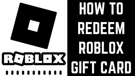 How To Redeem Roblox Gift Card Youtube