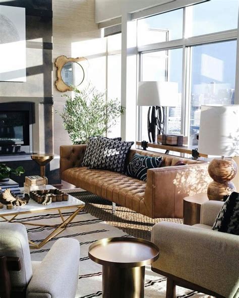 Modern Masculine Living Room For Your Future Home Mid Century Living
